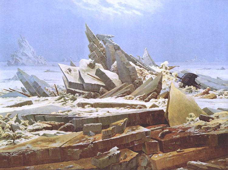 Caspar David Friedrich The Wreck of the Hope (nn03) France oil painting art